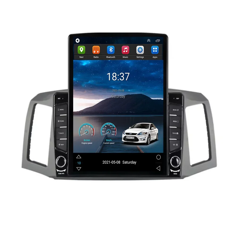 Tesla Type 4G 8Core Android 14 Auto Stereo Car Radio For JEEP Grand Cherokee 2004-2007 Car Multimedia Player GPS Carplay 2din