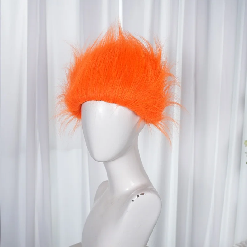วิกผมสั้นสังเคราะห์ วิกผมคอสเพลย์แบบกำมะหยี่ มีหลายสี เหมาะสำหรับงานบันเทิง