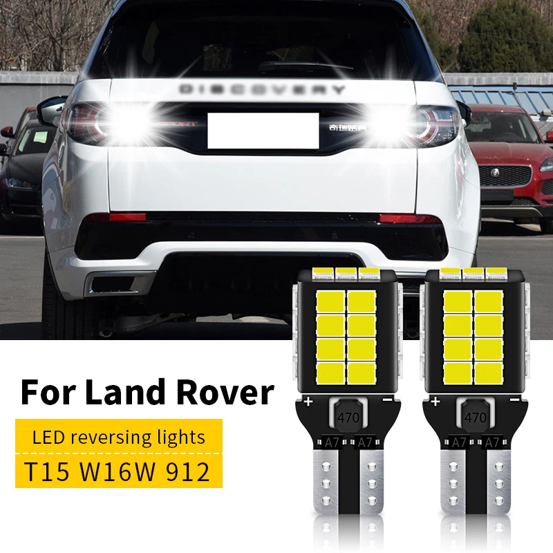 2PCS T15 LED Reverse Light W16W 921 912 Bulb Backup Lamp for Land Rover Range Rover Evoque 2011-2019 Discovery Sport 2015-2019