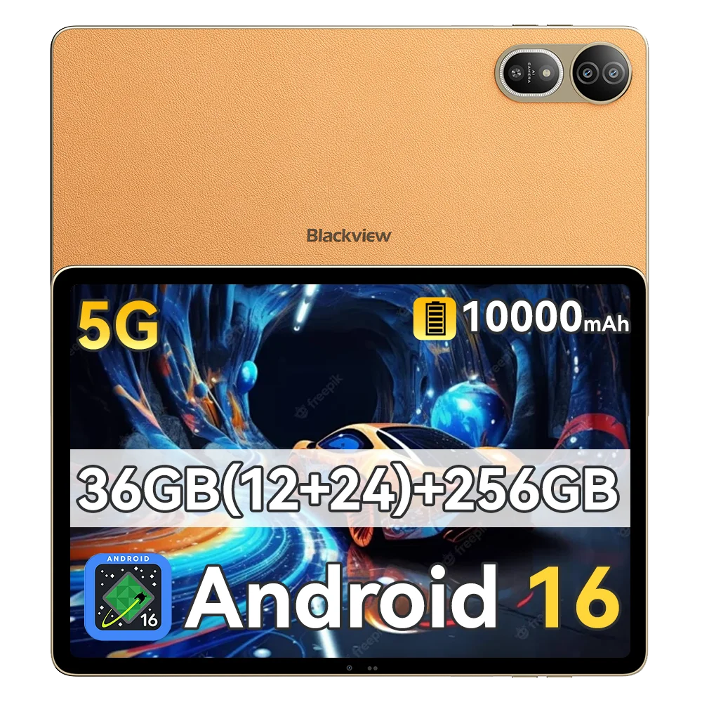 [Versand aus Polen] [Ohne EU-Ladegerät] Tablet Blackview MEGA 12, 12 GB + 256 GB, 12,2" 2.4K 120 Hz Display, 50 MP + 13 MP Kamera, 10000 mAh Akku, 5G