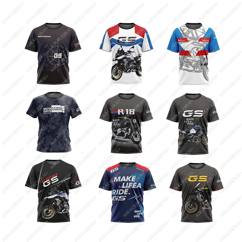 For BMW R1250 GS R18 F900R Motorrad T-Shirt  ADVENTURE Riding Sport Travel Jerseys Motorcycle Racing Team Breathable Summer