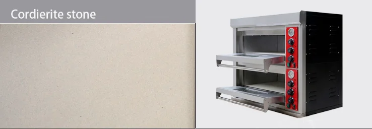 Commercial 16 Inch Mechanical Timer Control Double Deck Electric Pizza Oven