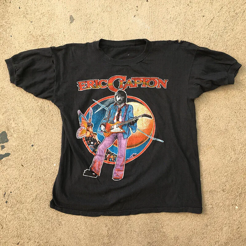 إريك كلابتون 1979 جولة تي شيرت كامل الحجم S-5XL