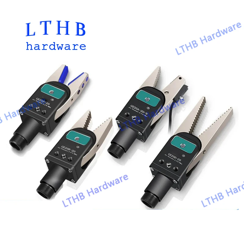 

Mechanical Arm Gripper for EOAT Pneumatic Clamp Cylinder GE20B with Induction Switch & Anti Slip Pad Automatic Robot Accessories