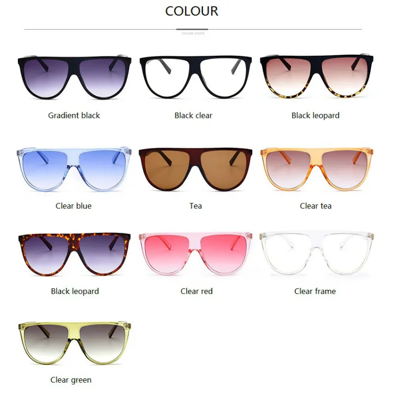 Retro Oversized Sunglasses Women 2026 Vintage Brand lunette soleil femme Big Frame Flat top Designer Sun glasses okulary Eyewear