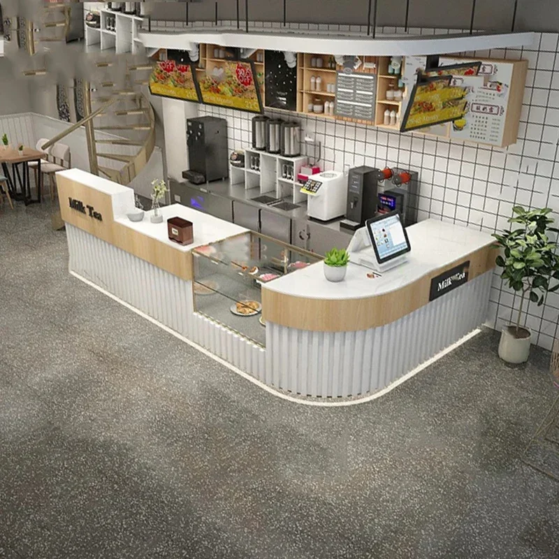 Cash Reception Desks Executive Beauty Salon Coffee Shop Cashier Counter Restaurant Office Theke Rezeption Commercial Furniture