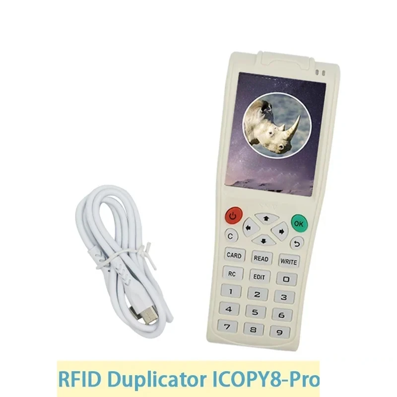 ICOPY8 Access Card Reader IC13.56MHZ ID 125KHZ Copier Fully Encrypted WIFI Decoding Cards