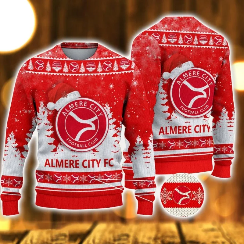 Suéter de Navidad de Año Nuevo para hombre, jersey de cuello redondo divertido con diseño de Papá Noel, sin botones, para vacaciones, 2026