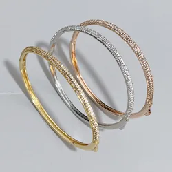 Hot Sale Famous Top Quclity Fashion Luxury Jewelry Bangle For Women For Men Classic Party Wedding Bangle Jewelry Size16cm