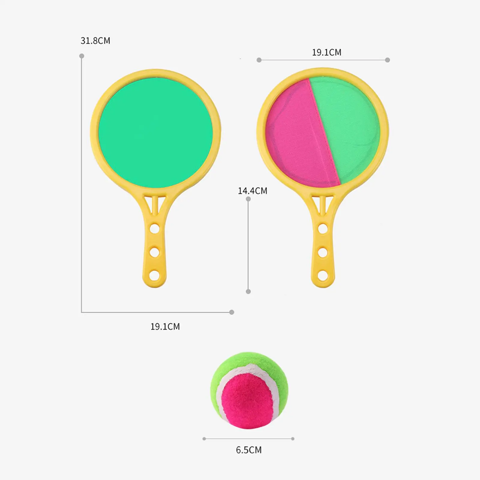 

Paddle Catch Balls Game Racket Set Beach Toys Toss Catch Balls Toy for Outside