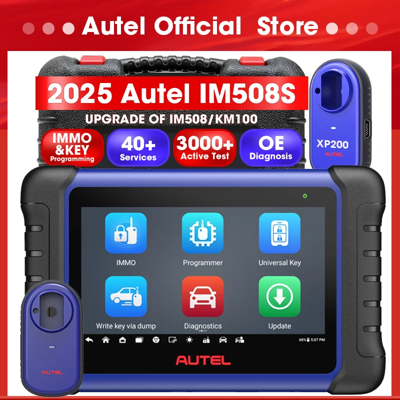 

Autel MaxiIM IM508S IM508SPRO Инструмент для программирования ключей 2024 XP400PRO Программатор автомобильных ключей OBD2 Автомобильный сканер PK IM608