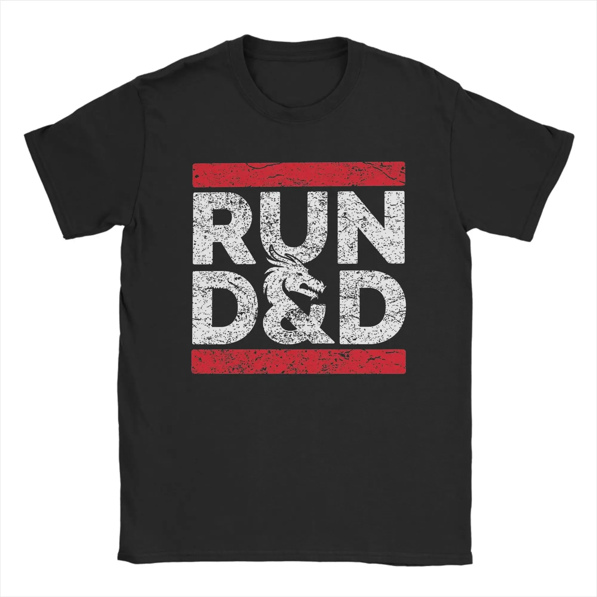 خمر الزنزانة ماستر النرد التنين تي شيرت الرجال الياقة المستديرة 100% القطن تي شيرت DnD قصيرة الأكمام تيز بلوزات حجم كبير