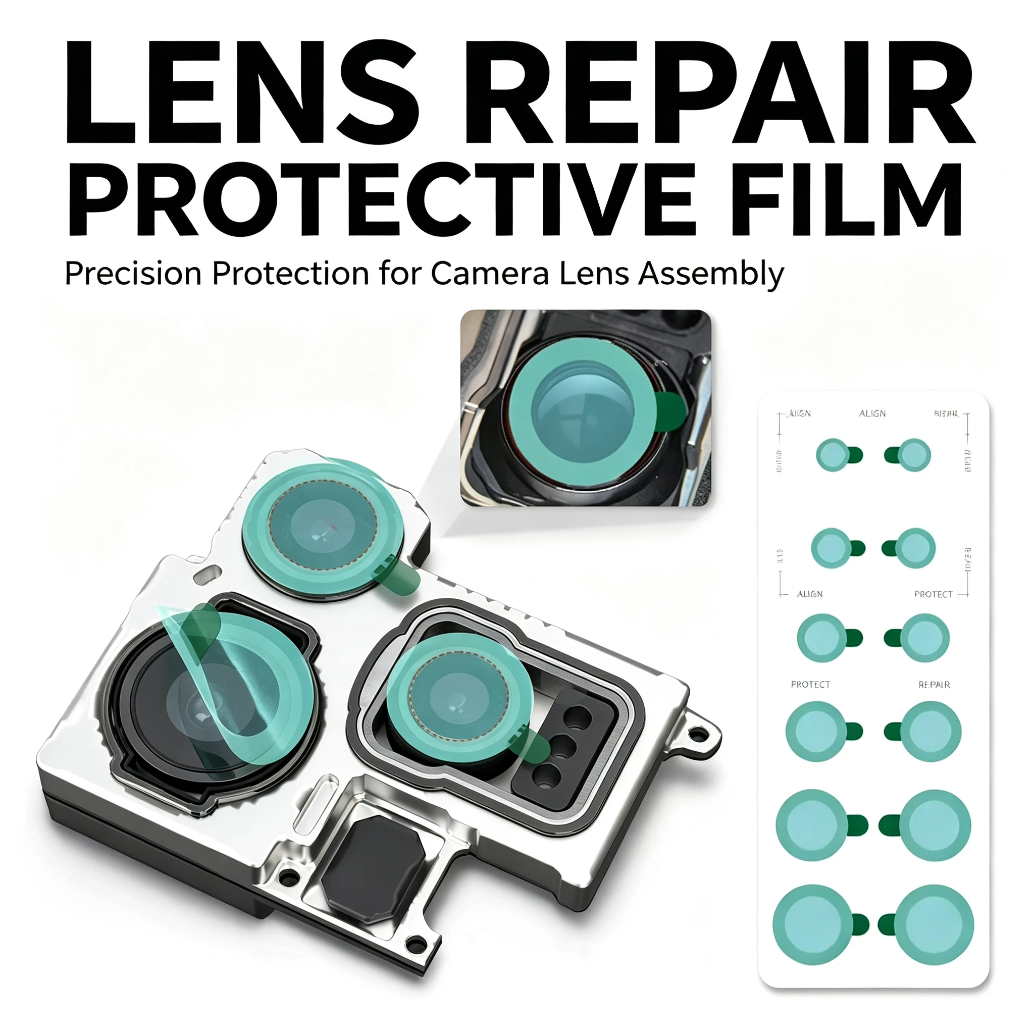 Mobile Phone Repair Front Camera Rear Camera Infrared Dot Matrix Face Camera High Temperature Protection Sticker