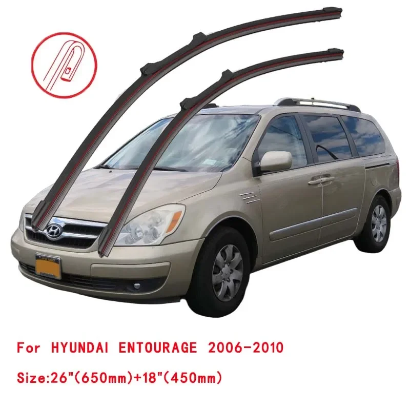 

For HYUNDAI ENTOURAGE 2006-2010 Car Windshield Wiper Blade Front Windscreen Washer Accessories Window Cleaning Replacement Parts