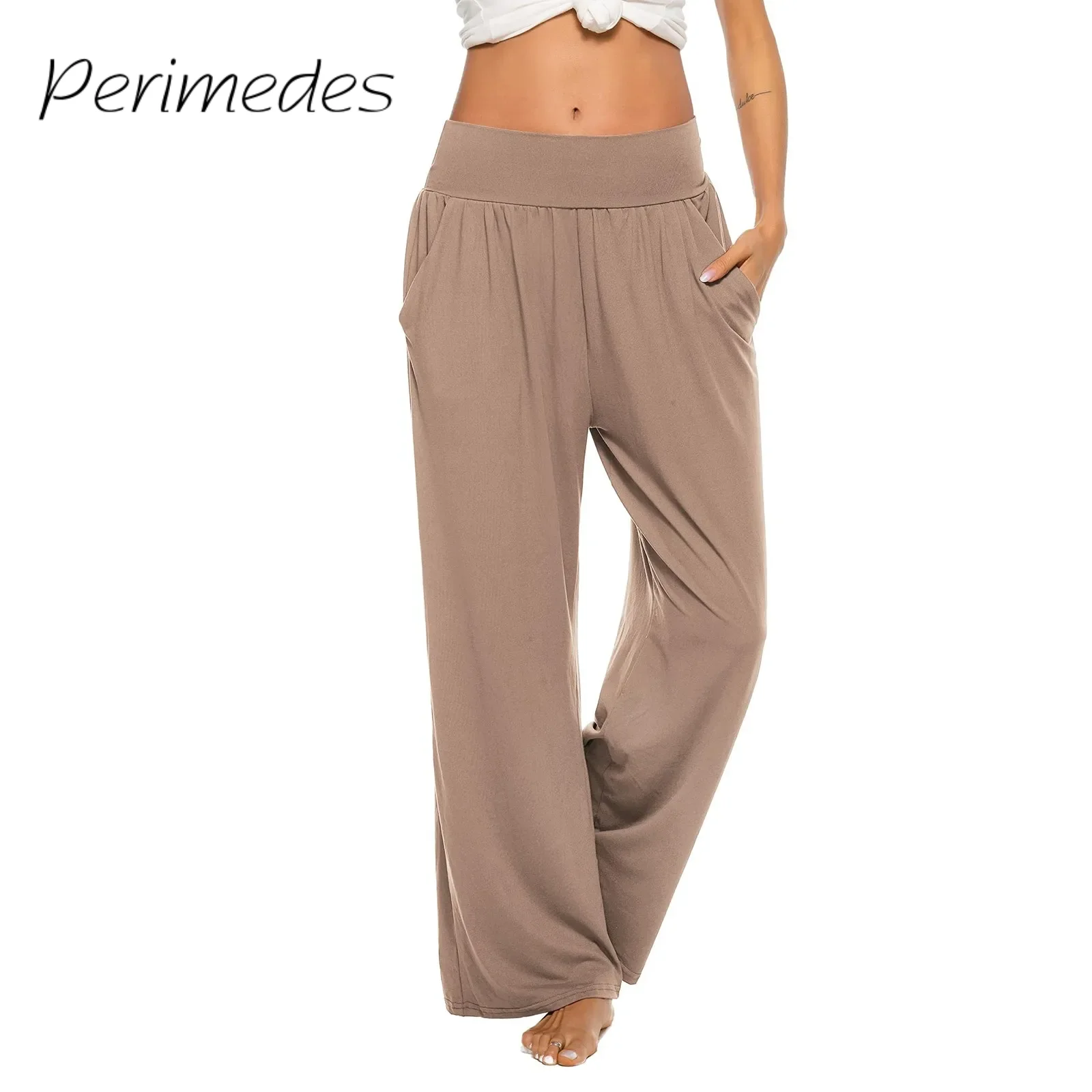 

Pantalones Women'S Loose Wide Leg Pants Summer New Casual Daily Yoga Long Pant 2024 Stylish Comfort Trousers With Pockets