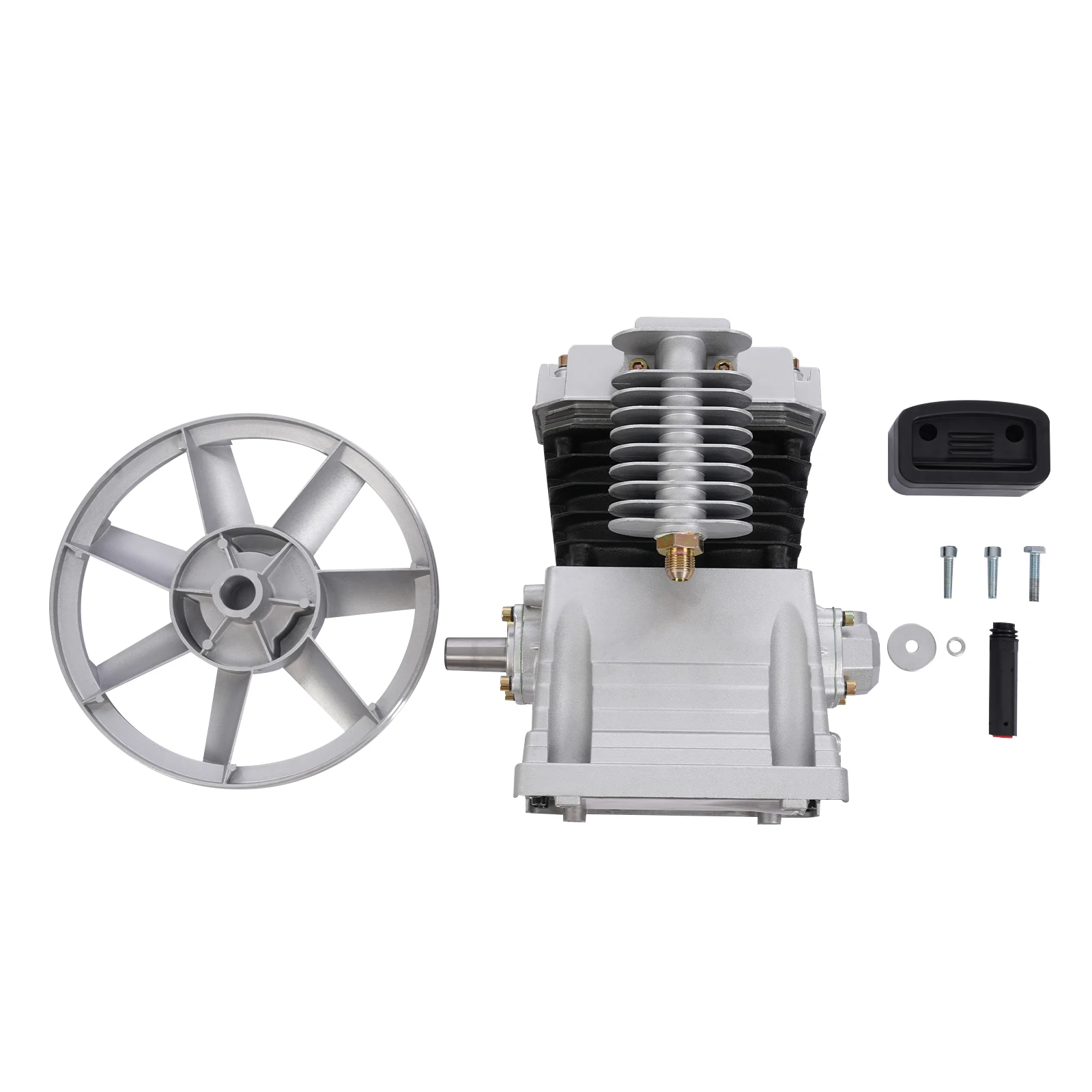 2065-3HP Air Compressor Pump Head Aluminum Iron Replacement Part for 2.2KW Motor Vacuum System