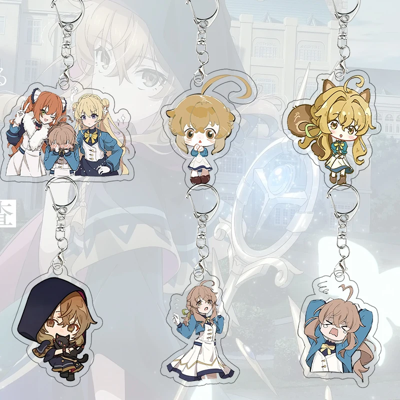 Silent Witch Anime Acrylic Keychain Cute Chibi Monica Everett Character Keyring Bag Pendant Accessories Decor Birthday Gift