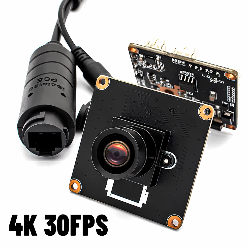 

WGWK 4K 30FPS IP Camera Module POE 8MP IMX415 Sensor Real Time Low-illumination 2.0mm 110° No Distortion Lens RTSP Onvif Webcam