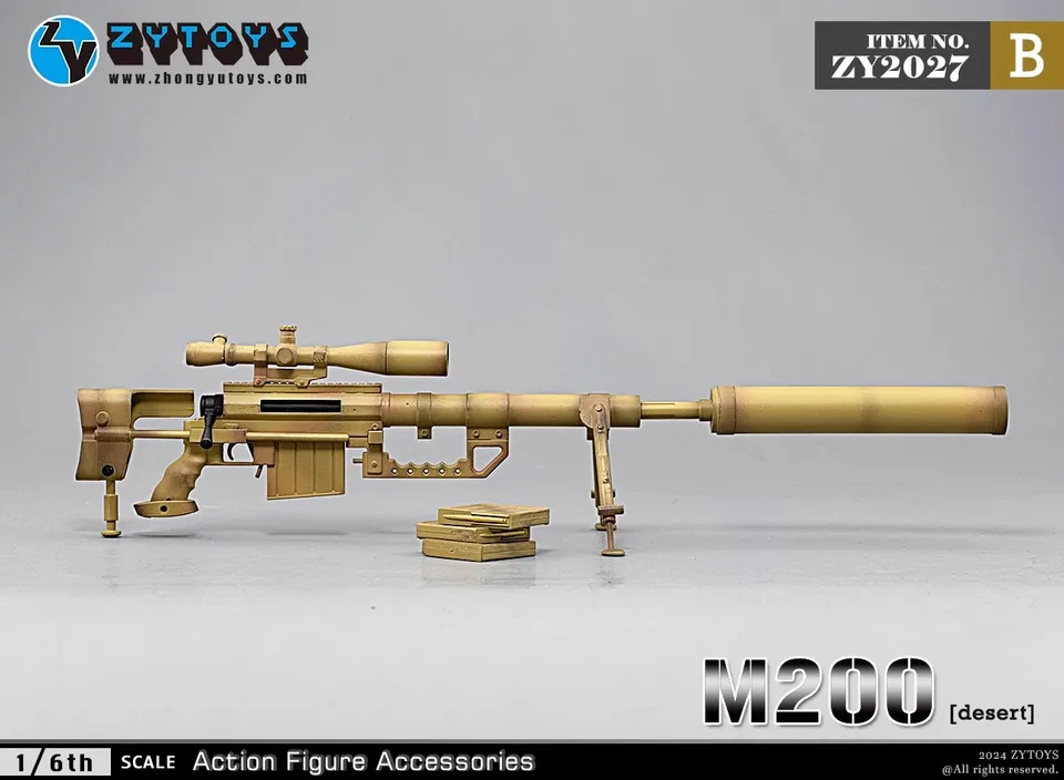 ZYTOYS ZY2027 1/6 Soldier Accessories Plastic M200 Sniper Rifle