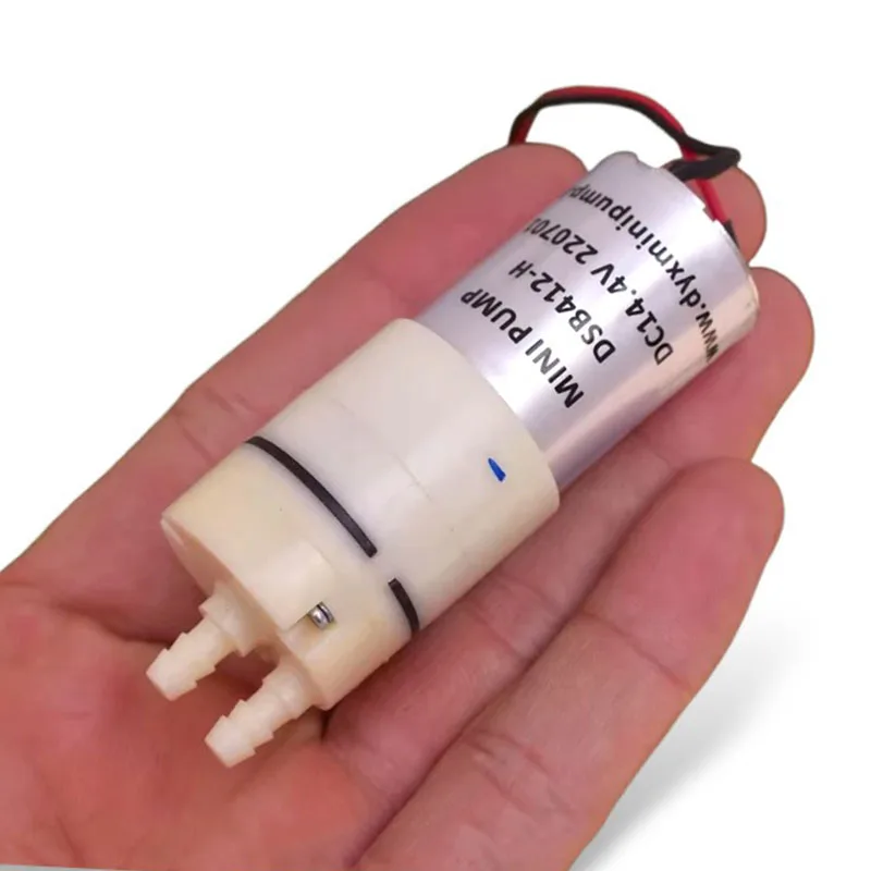 DSB412-H 12V/14.4V DC Mini 370 Motor Diaphragm Water Pump Self-Priming for Tea Table Garden Watering Small Fluid Transfer