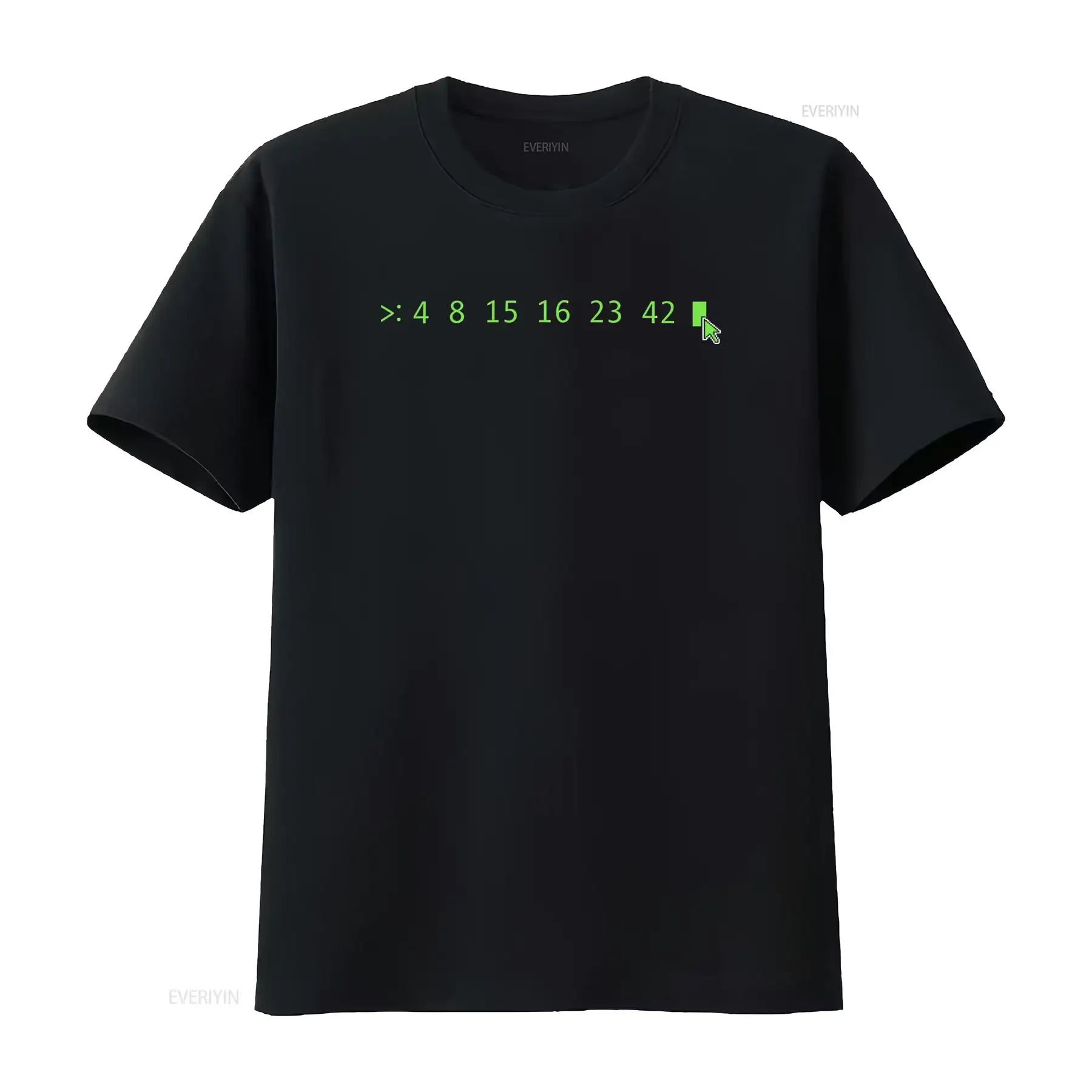 Men'S T Shirt from The Lost Dharma Initiative Featuring Numbers 4 8 15 16 23 106 68 cm a Neon Green Design This Black Casual