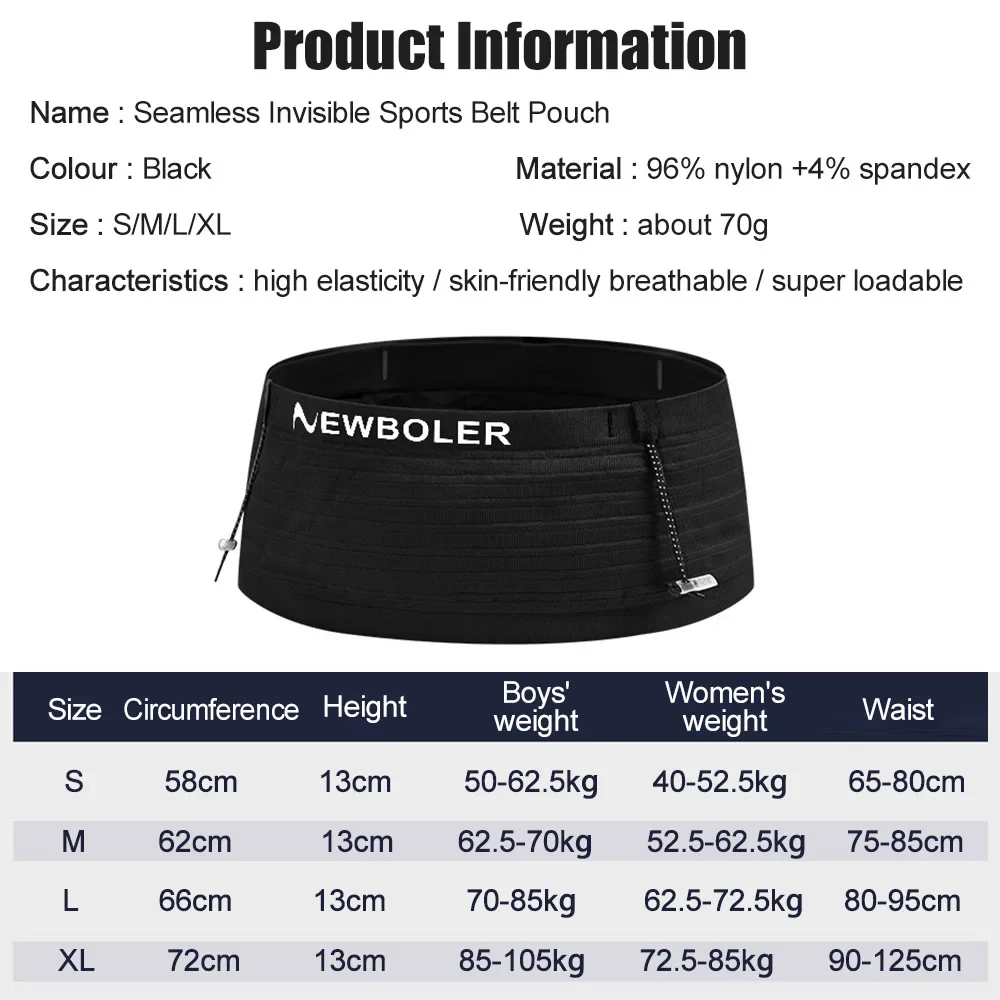 elastic sports waist bag package running number running belt triathlon marathon running cycling mountaineering phone waist bag