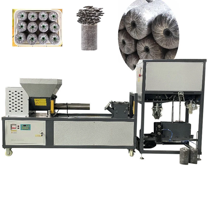 Automatic Bisporus Mushroom Cultivation Bag Installation Machine with Inoculation Rod Insertion Function
