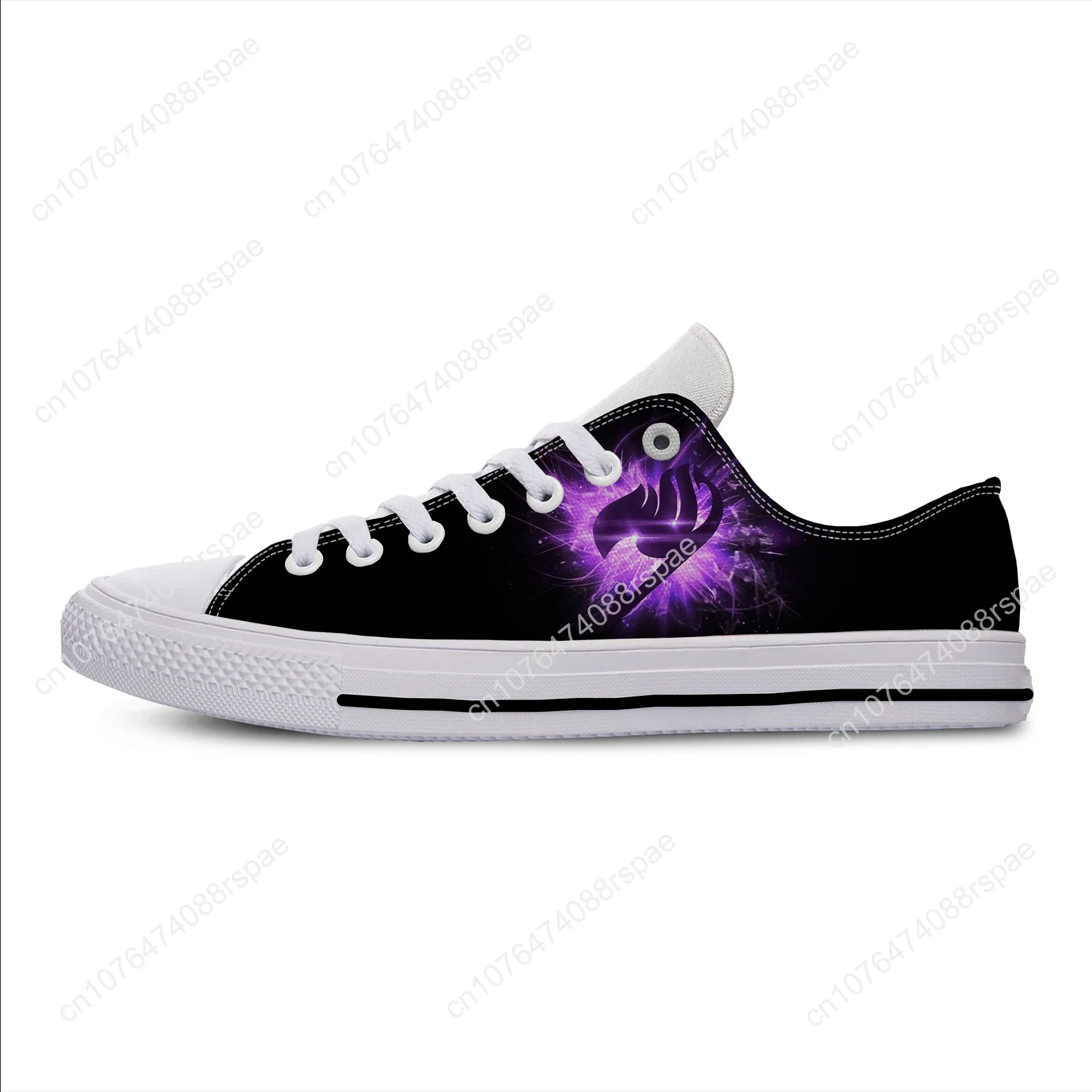 Anime Manga Cartoon Comic Fairy Tail Fashion Funny Casual Cloth Shoes Low Top leggero traspirante stampa 3D uomo donna Sneakers