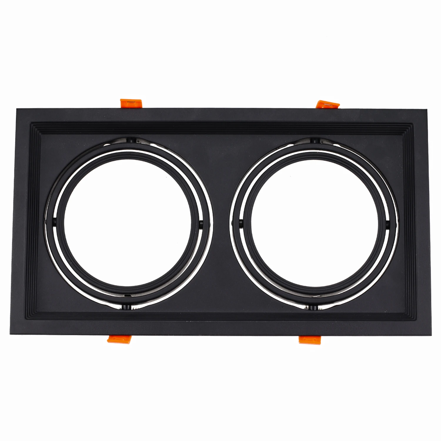 Rotatable Downlight Embedded Spot Lights Ceiling Lamp AR111 Base Spot Lamps Holder Frame Bracket Fitting  for Home Illumination