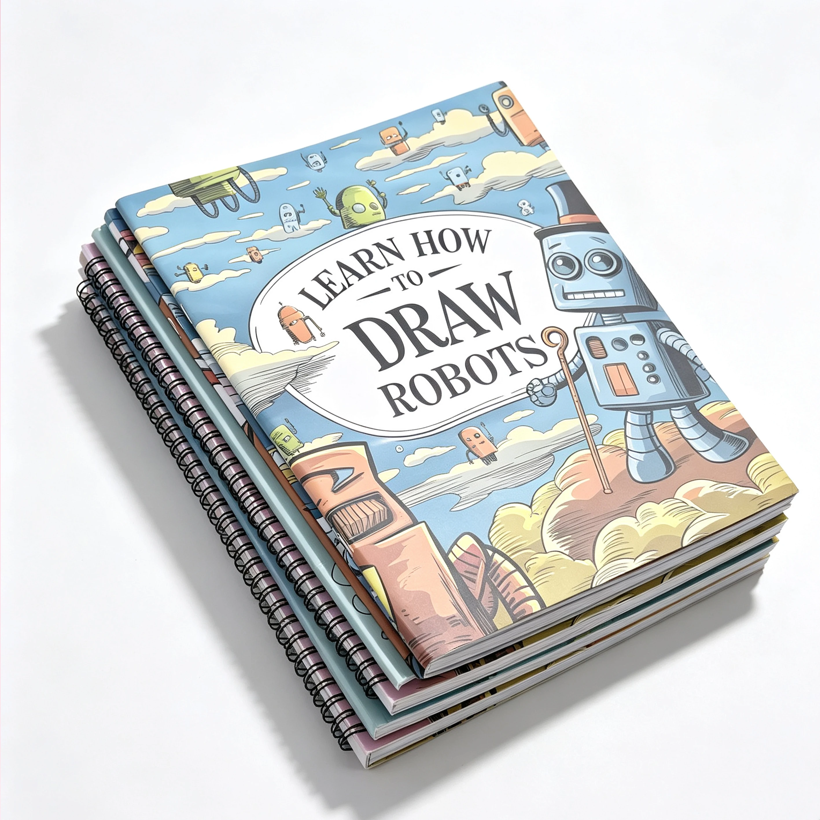 Cloring Book Car/Robot/Animal Various Cute Drawing Book Perfect Gift for Party and Birthday
