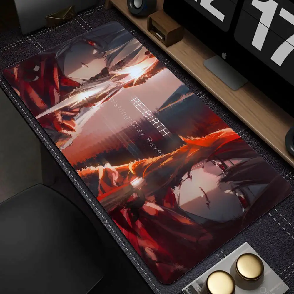 

Fashion Hot Game Kawaii Punishing Gray Raven Mouse Pad Rubber Seamed gamer Mouse Pad Desk Keyboard Pad keyboard Computer Laptop