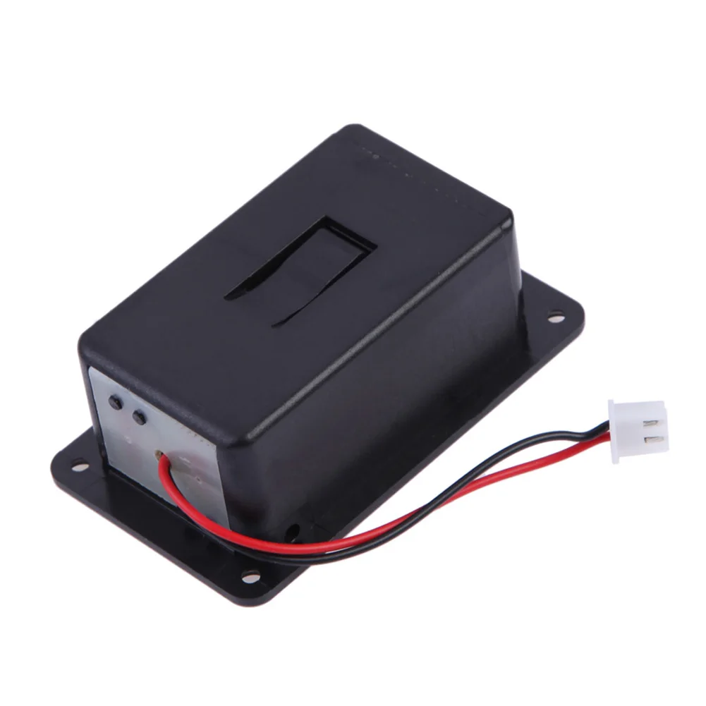 Portable Guitar Pickup Battery Box with Cable Guitar Pickup Battery Holder Case Guitar Bass Accessories Replacement Parts Black