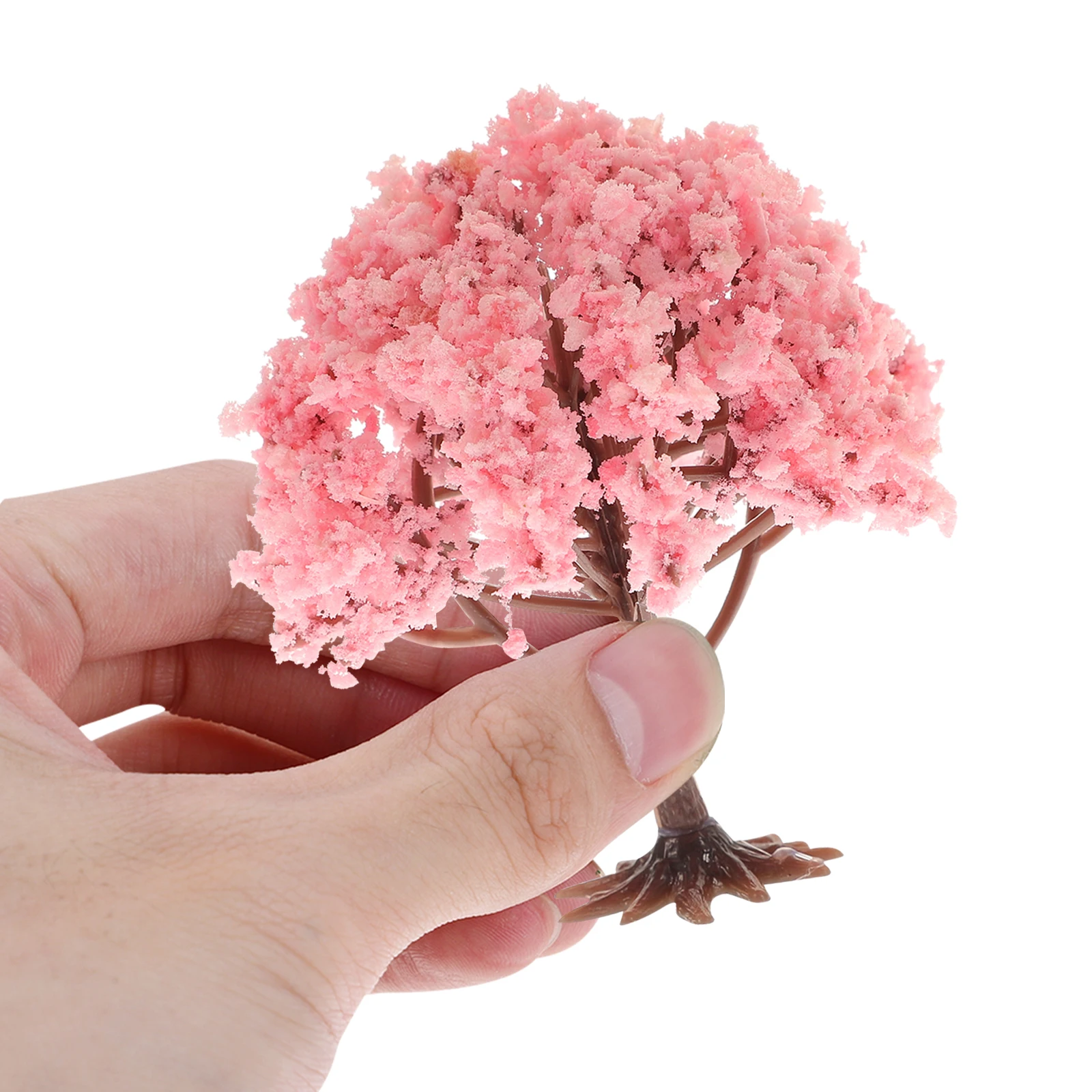 

10 Pcs Artificial Flower Tree Mini Ornaments Desktop Sand Table Tiny Trees for Crafts Sponge miniature trees fake tree
