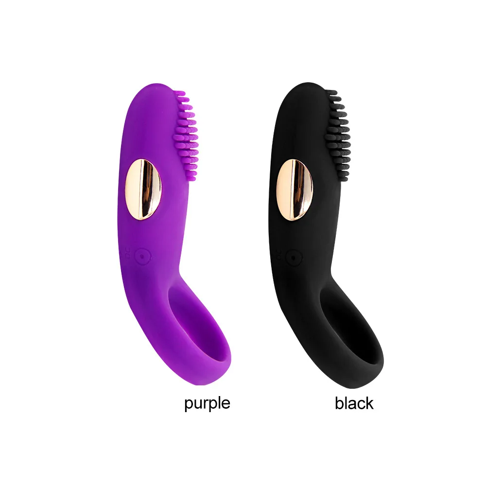 Men's Vibration Lock Ring USB Rechargeable Silicone Penis Ring Men's Electric Delay Ring Sexy Adult Toy