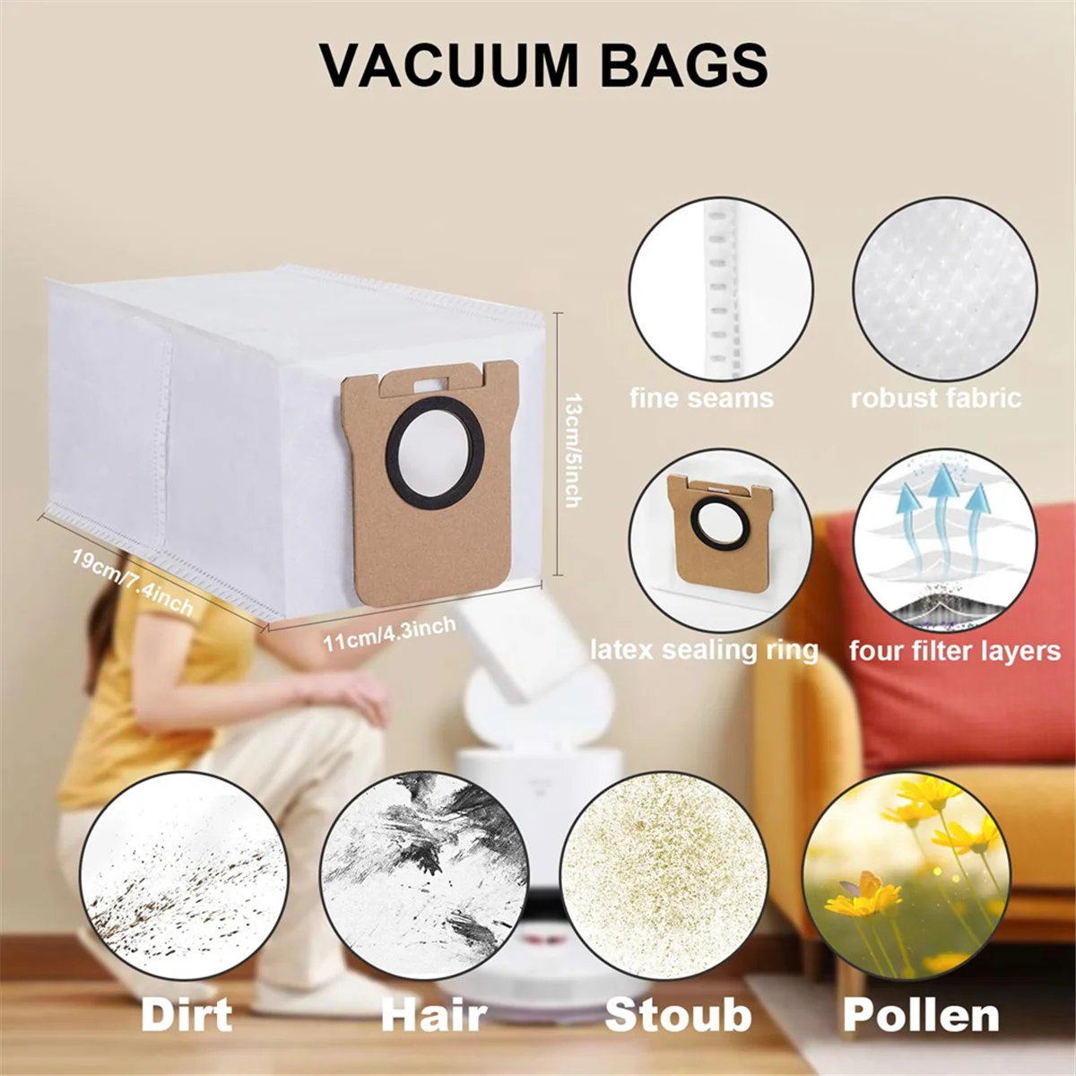 ชุดอุปกรณ์เสริมสําหรับ Dreame D10 Plus, Z10 Pro, L10 Plus แปรงหลัก, เครื่องดูดฝุ่นหุ่นยนต์อะไหล่อุปกรณ์เสริม—A19G