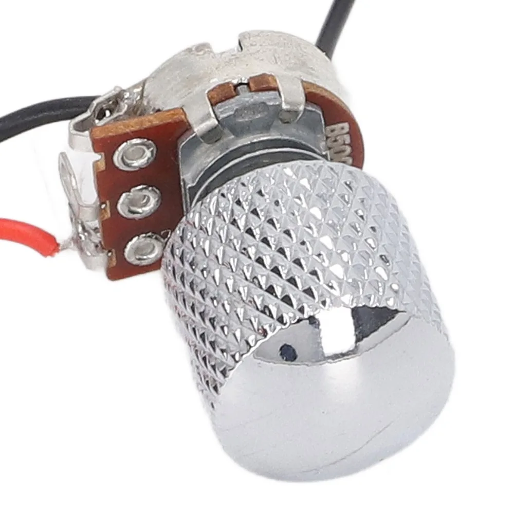 ​Pickup Switch Harness​ Electric Guitar Wiring Harness ​3 Way Switch​ A500K+B500K ​Guitar 3 Way Switch Harness​ ​With 2 Knobs​