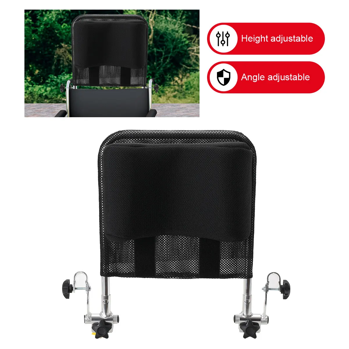 Appui-tête universel pour fauteuil roulant, Support de cou, oreiller de Type U, Angle réglable, faible répulsion, respirant