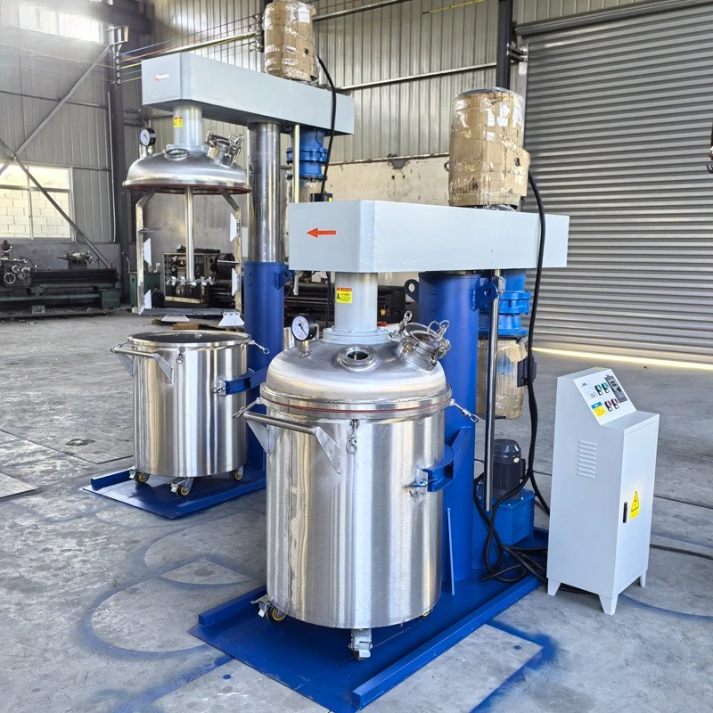 Vacuum Deaeration Mixer with Heating Frame Scraping Wall Variable Frequency Lifting Grouting Agent Emulsifier Dispersion