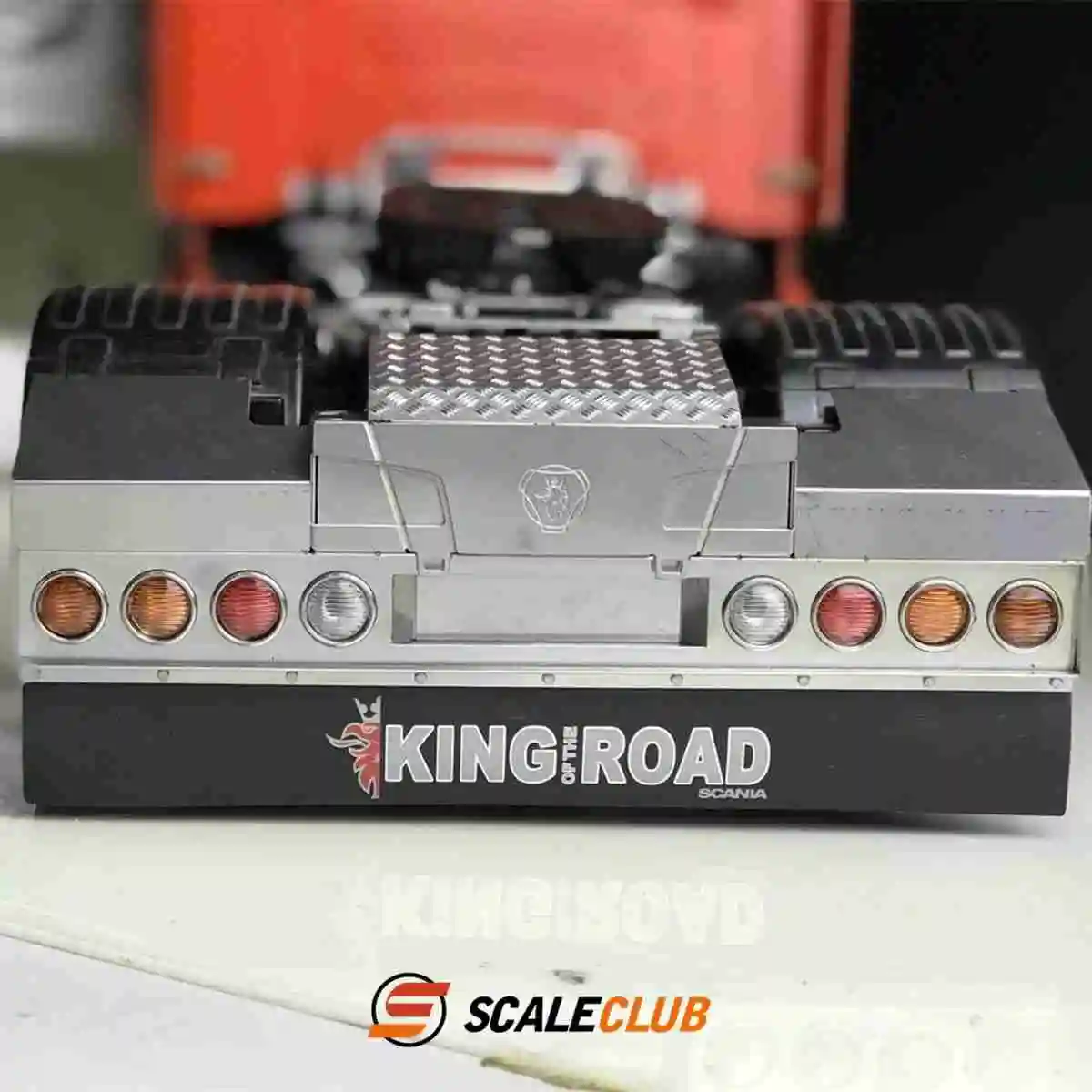 scaleclub Tamiya r620 r470 r730 tractor heavy trailer metal tail beam with light