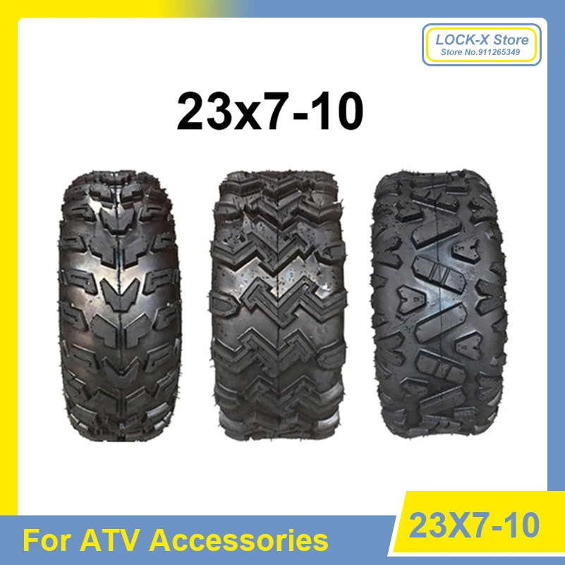 

23x7-10 Tubeless Tire 10" Inch Tyre for Motorcycle ATV Go Kart Quad Buggy 4 Wheel High Quality Thick Off-road Vehicle