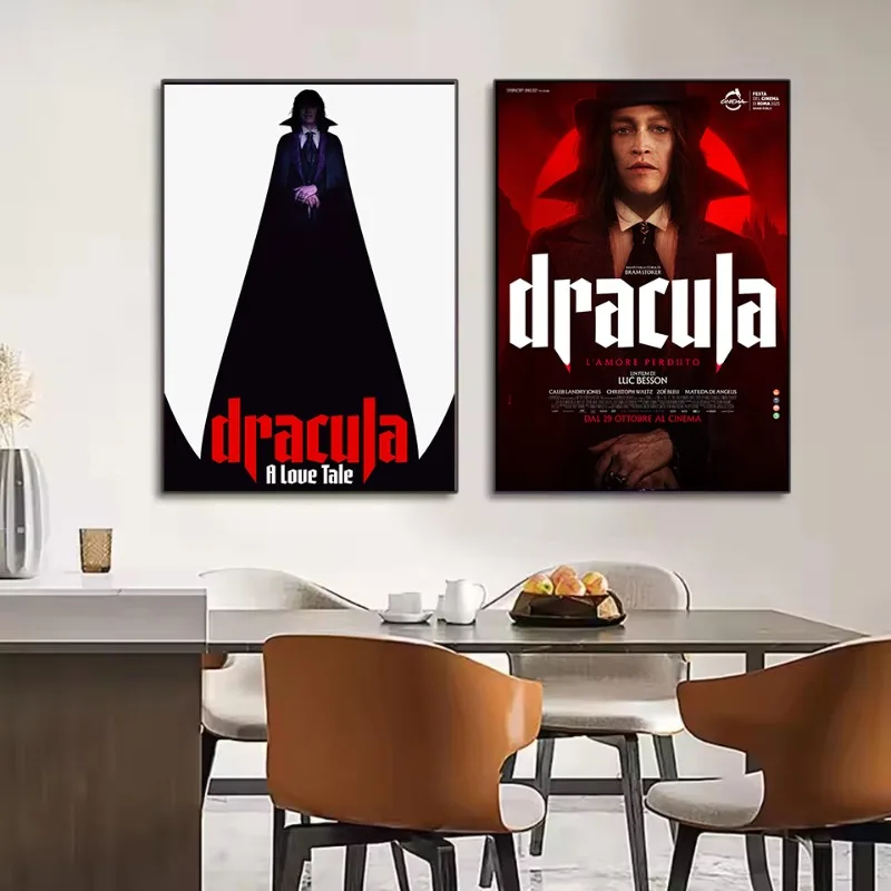 Dracula A Love Tale 2025 French Classic Horror Movie Film Aesthetics Poster Canvas Painting Wall Art Pictures Home Decor Gift