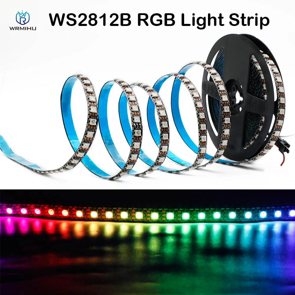 DC5V WS2812B 12V WS2815 SMD5050 RGB Programming Individually Addressable  Flexible Magic Smart Led Tape Pixel Strip  Light