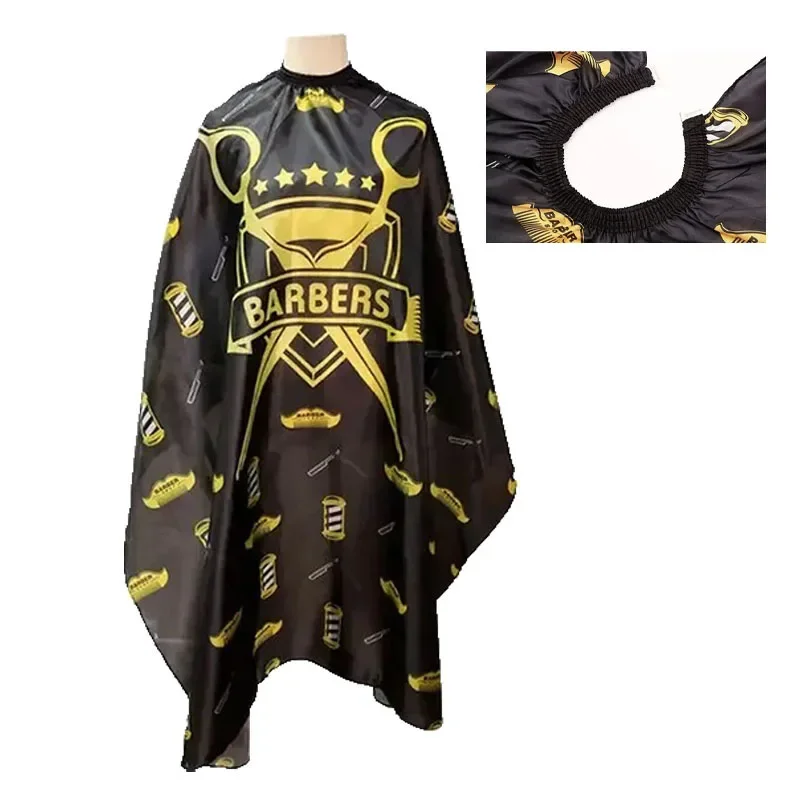 2026 Waterproof Non-Stick Hair Cutting Cloth Striped Barber Cape for Salon Professional Hairstylist Apron Retro Pattern