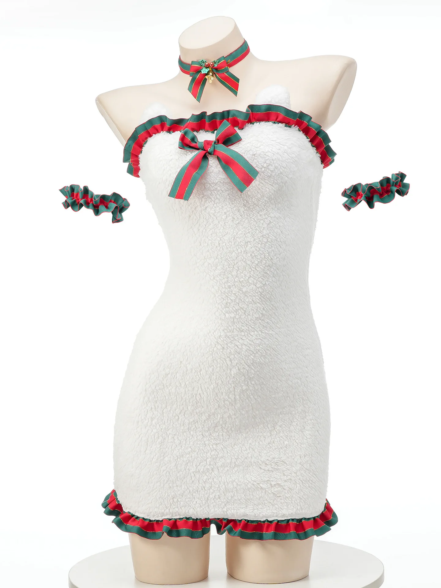 

Anime Kawaii Girl Cute Furry Bear Dress Maid Cafe Cat Waiter Unifrom Cosplay Women Plush Pajama Outfits Costumes