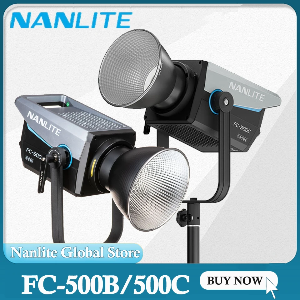 

Светодиодный COB-осветитель Nanlite FC-500C FC-500B 500 Вт для фото- и видеосъемки, CRI96+ TLCI98+, для видеостудий и киносъемок