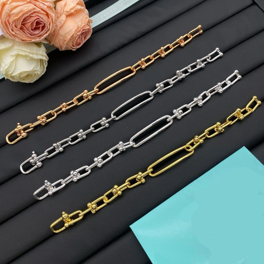 

TIF sterling silver 925 geometric bracelet neutral bracelet suitable for couples gifts