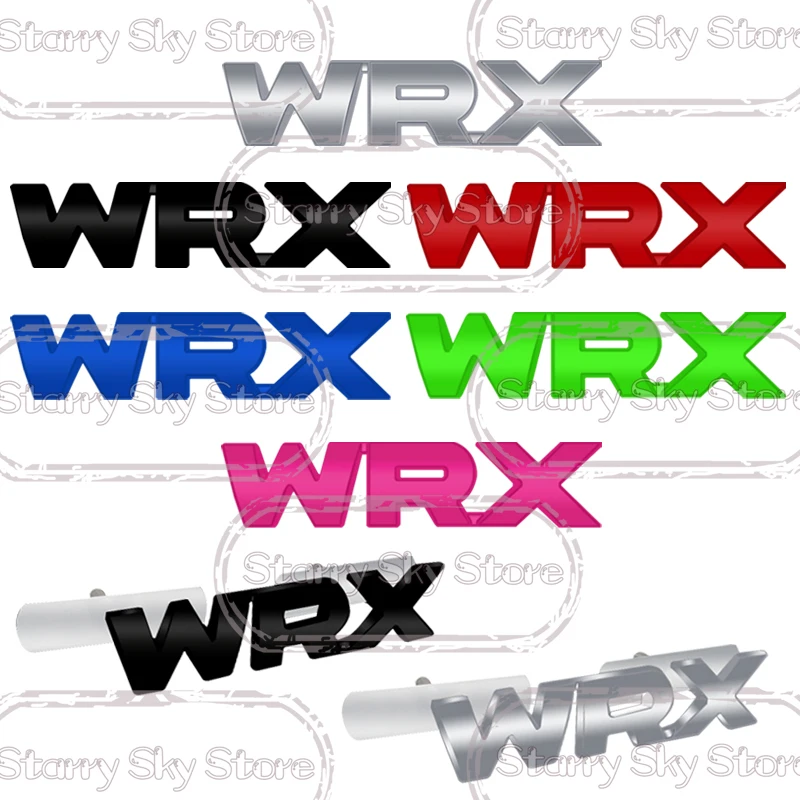 1x For WRX Sport Grille Emblem Car Metal Badge Logo Body Decals Rear Sticker