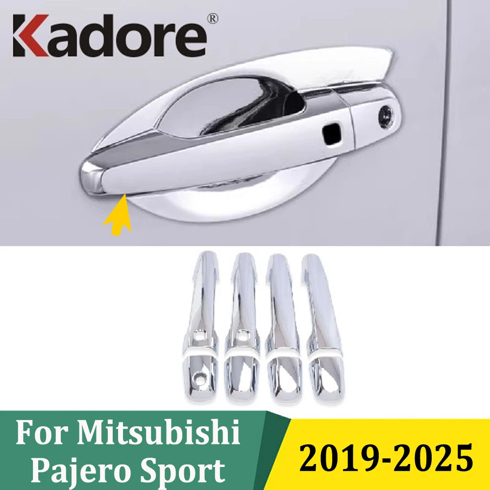 Für Mitsubishi Pajero Sport / Montero Sport / Shogun Sport 2019-2025 Seitentürgriffabdeckung Verkleidung Außenaufkleber Zubehör