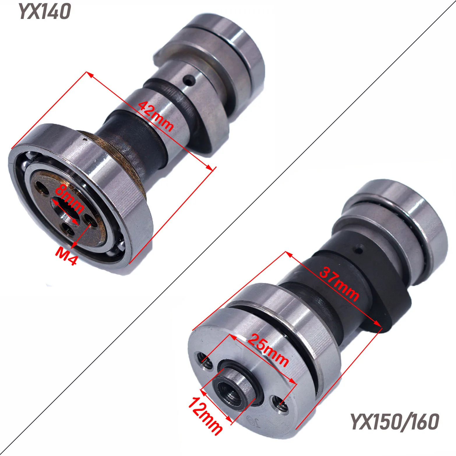 YX140 or YX150/160 Racing Cam Camshaft Kit For Chinese Dirt Pit Bike Kayo BSE Apollo YX Engine Parts