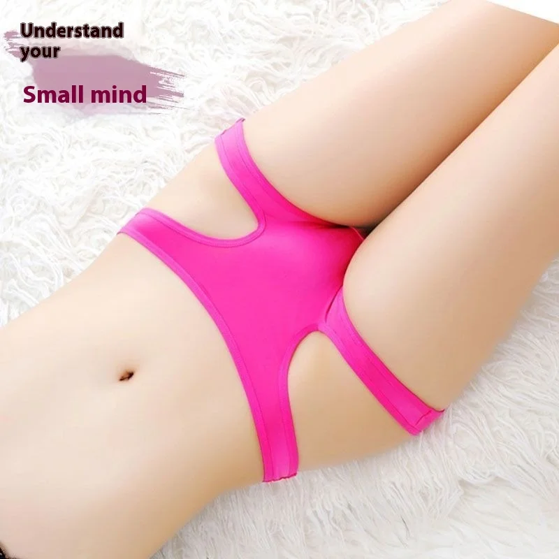 Women\'s Underwear Sexy Briefs Hot Passion Temptation Hollow Breathable Soft Girl Panties Night Female Thongs Club Party Dance